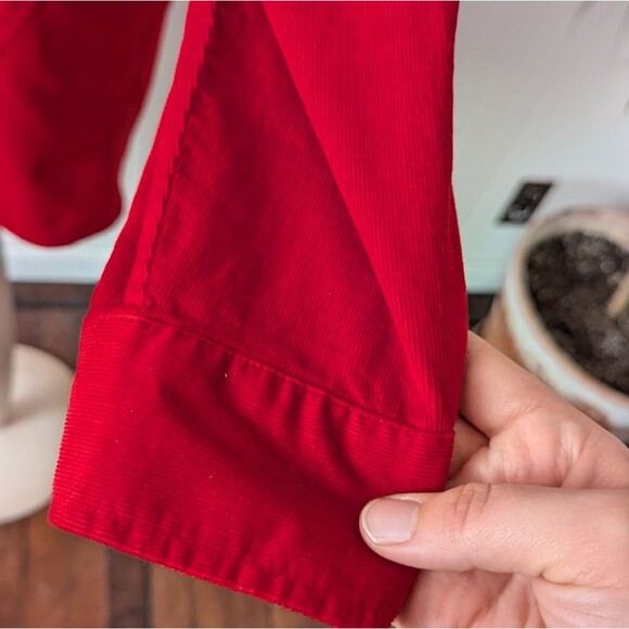 Red Corduroy Button Down By J Jill Size L - Picture 5 of 9